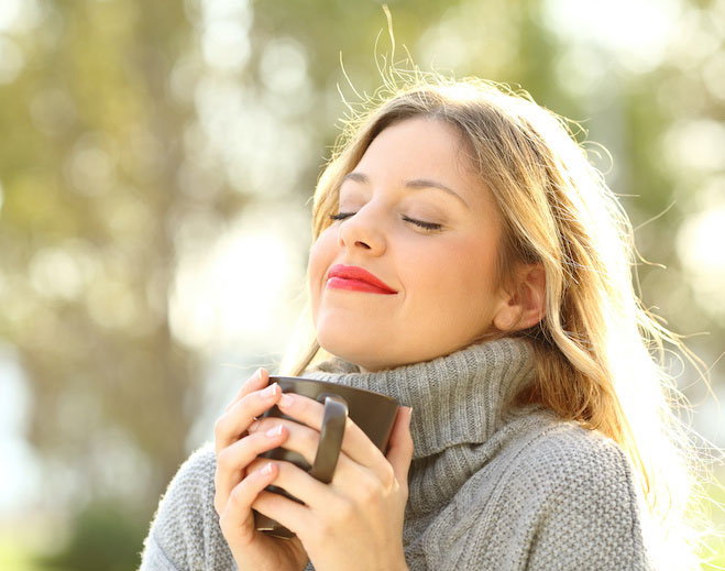 Woman Drinking Coffee